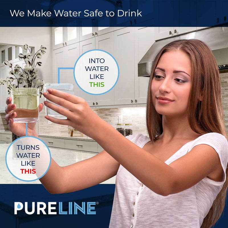 Pureline GXRTQR Inline Water Filter Replacement. Compatible with GE GXRTQR and GXRTQ. (3 Pack) - Image 4